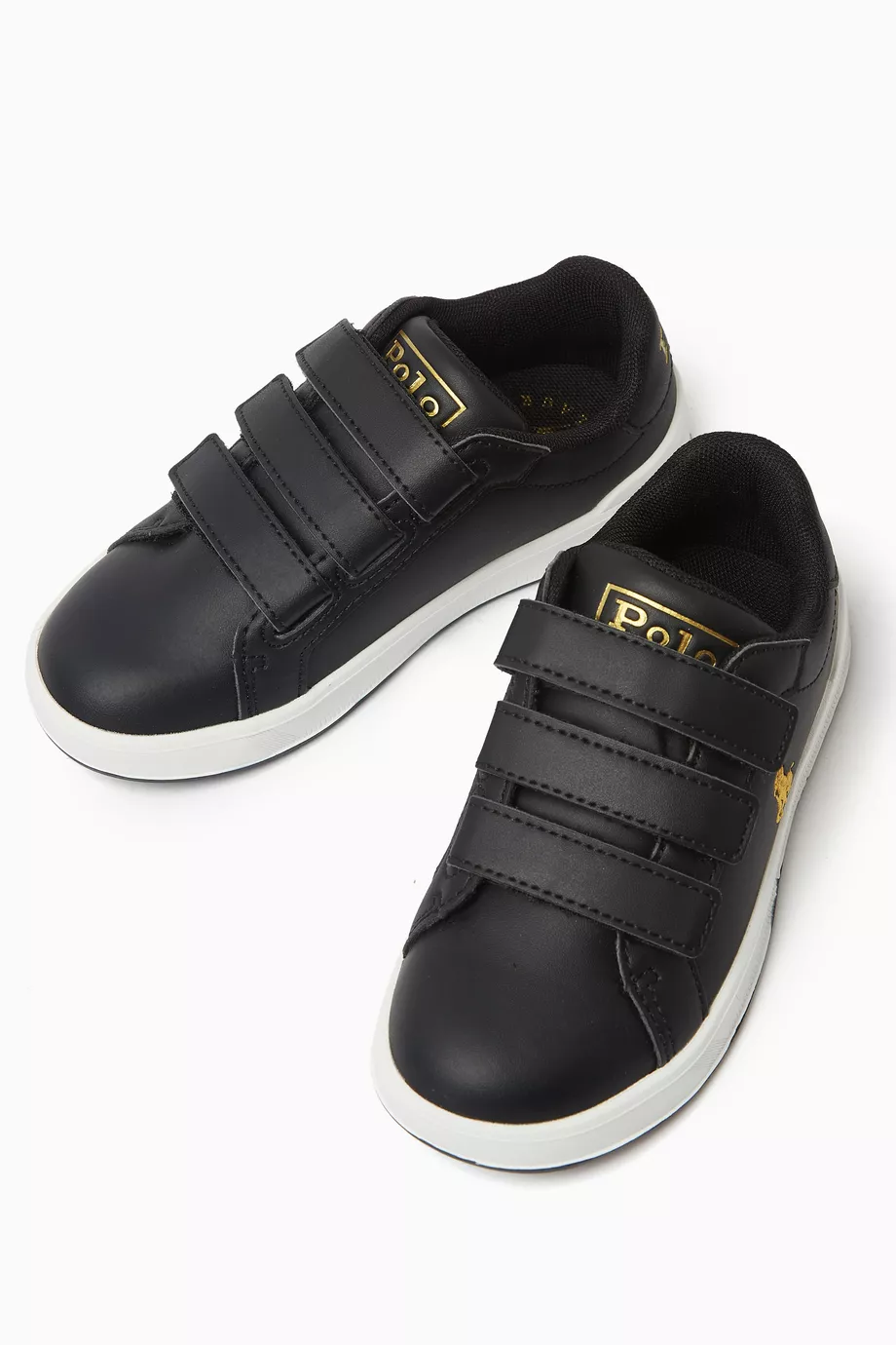 Black leather polo sales shoes