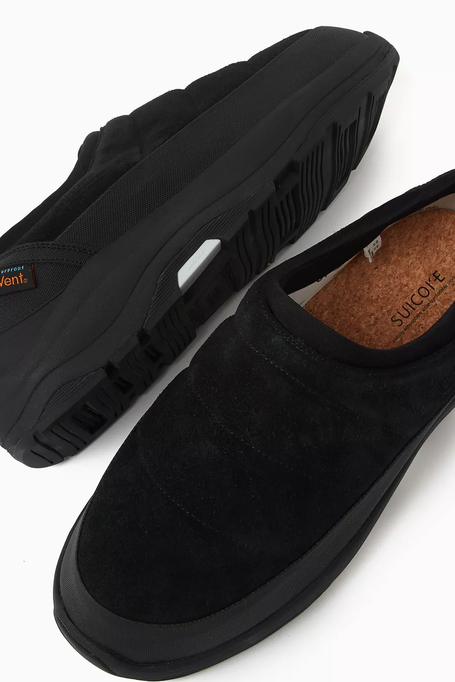 Buy Suicoke Black Pepper Sev Slip on Sneakers in Nylon for Men in