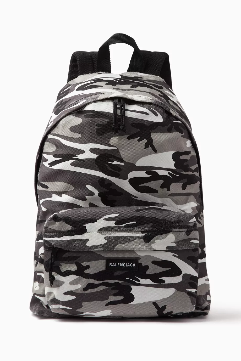Buy Balenciaga Grey Explorer Camo print Backpack in Nylon for Men