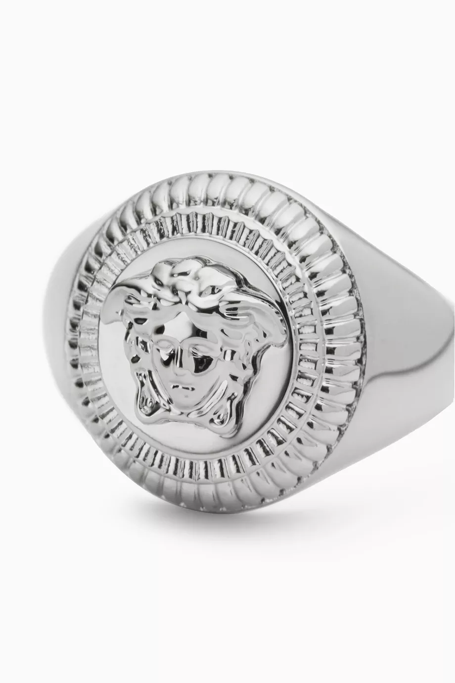 Silver shop versace ring