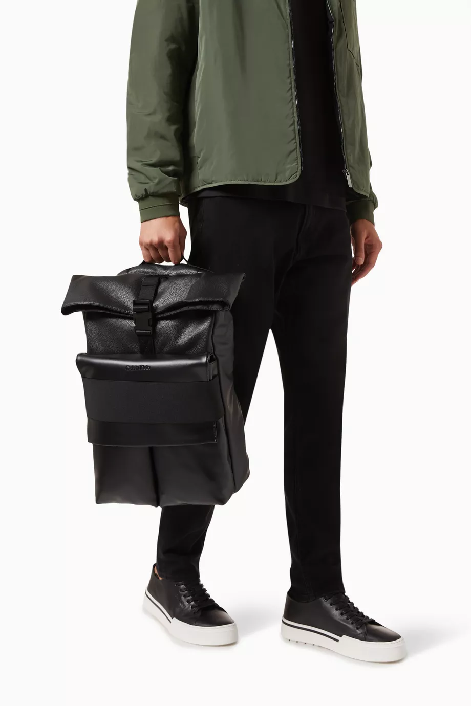 Calvin klein roll discount top backpack