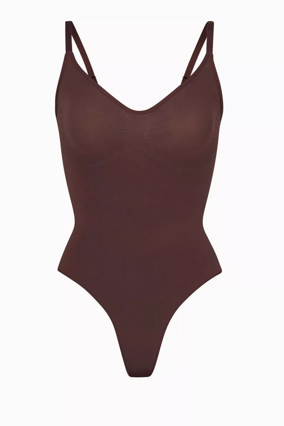 Buy SKIMS Brown Seamless Sculpt Thong Bodysuit for Women in UAE