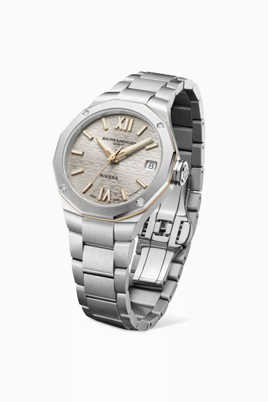 Baume mercier sales stainless steel watch
