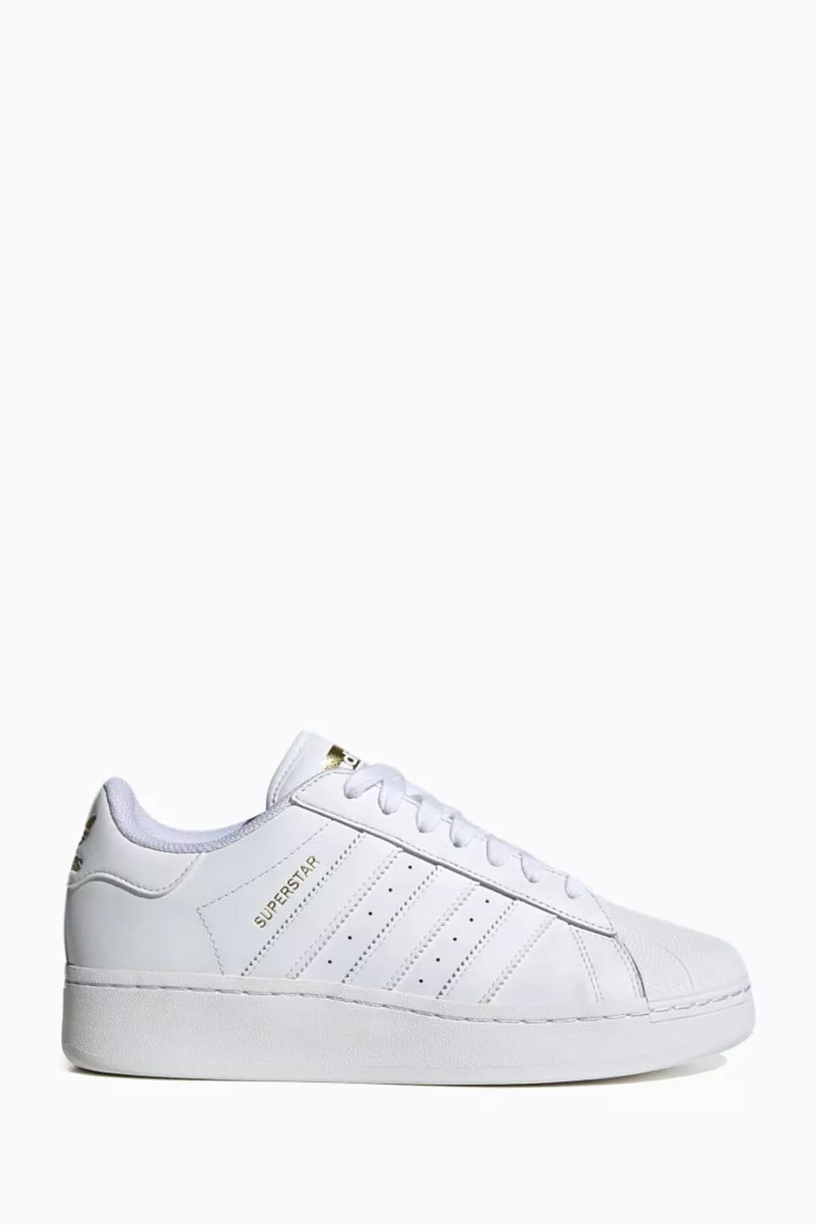 Buy adidas White Superstar XLG Low top Sneakers in Leather for Men