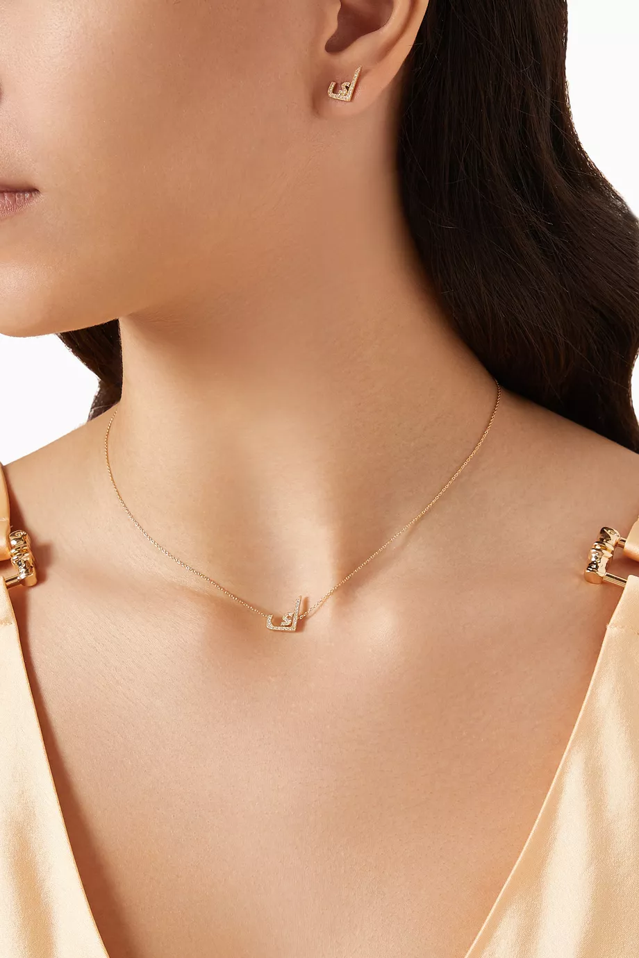 Sarah and sebastian letter earrings top