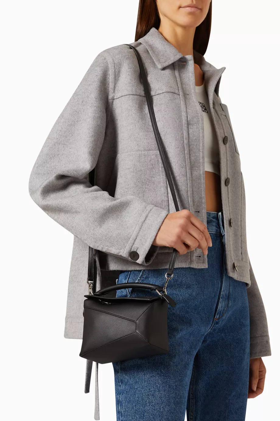 Loewe mini sales puzzle bag black