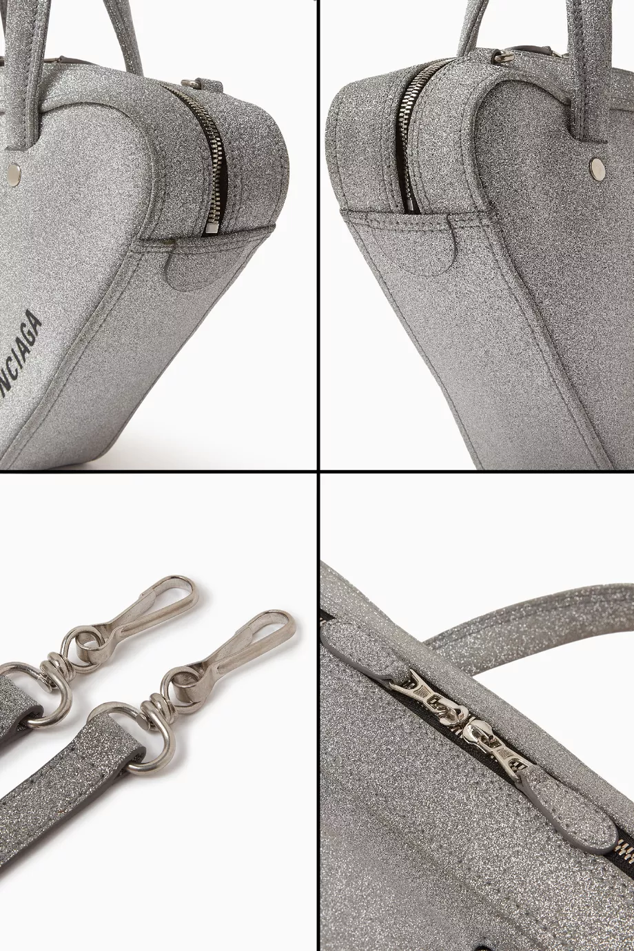 Balenciaga glitter triangle on sale bag