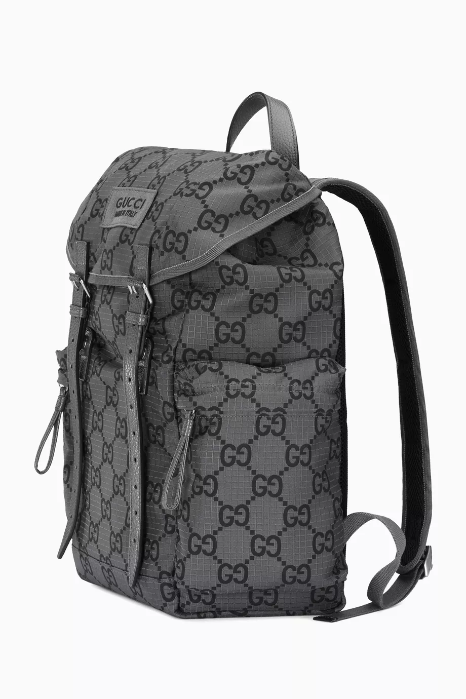 Gucci best sale backpack grey