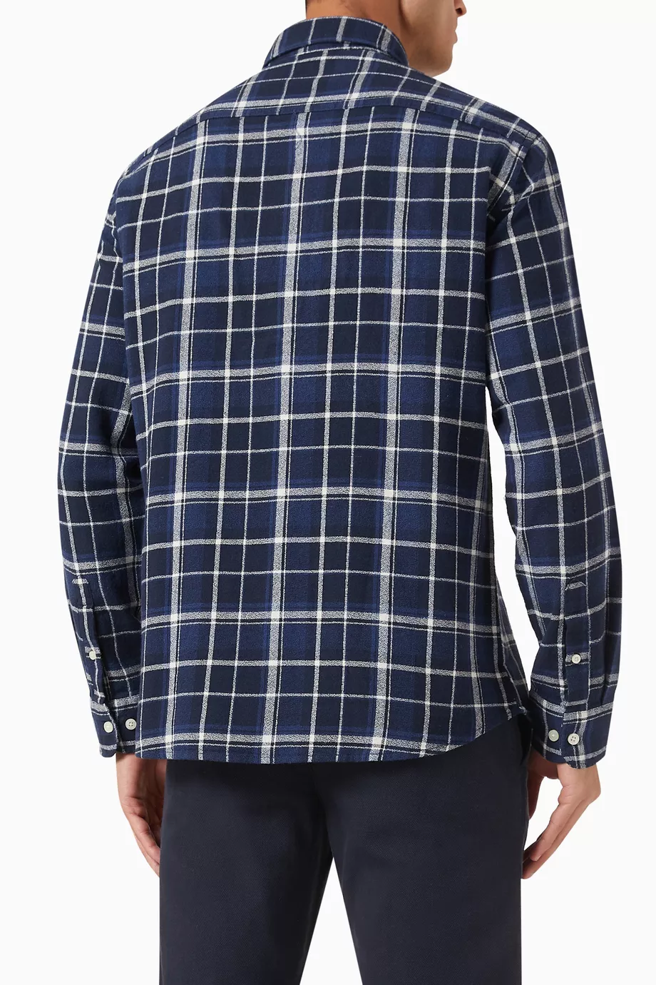 Blue online checkered shirt