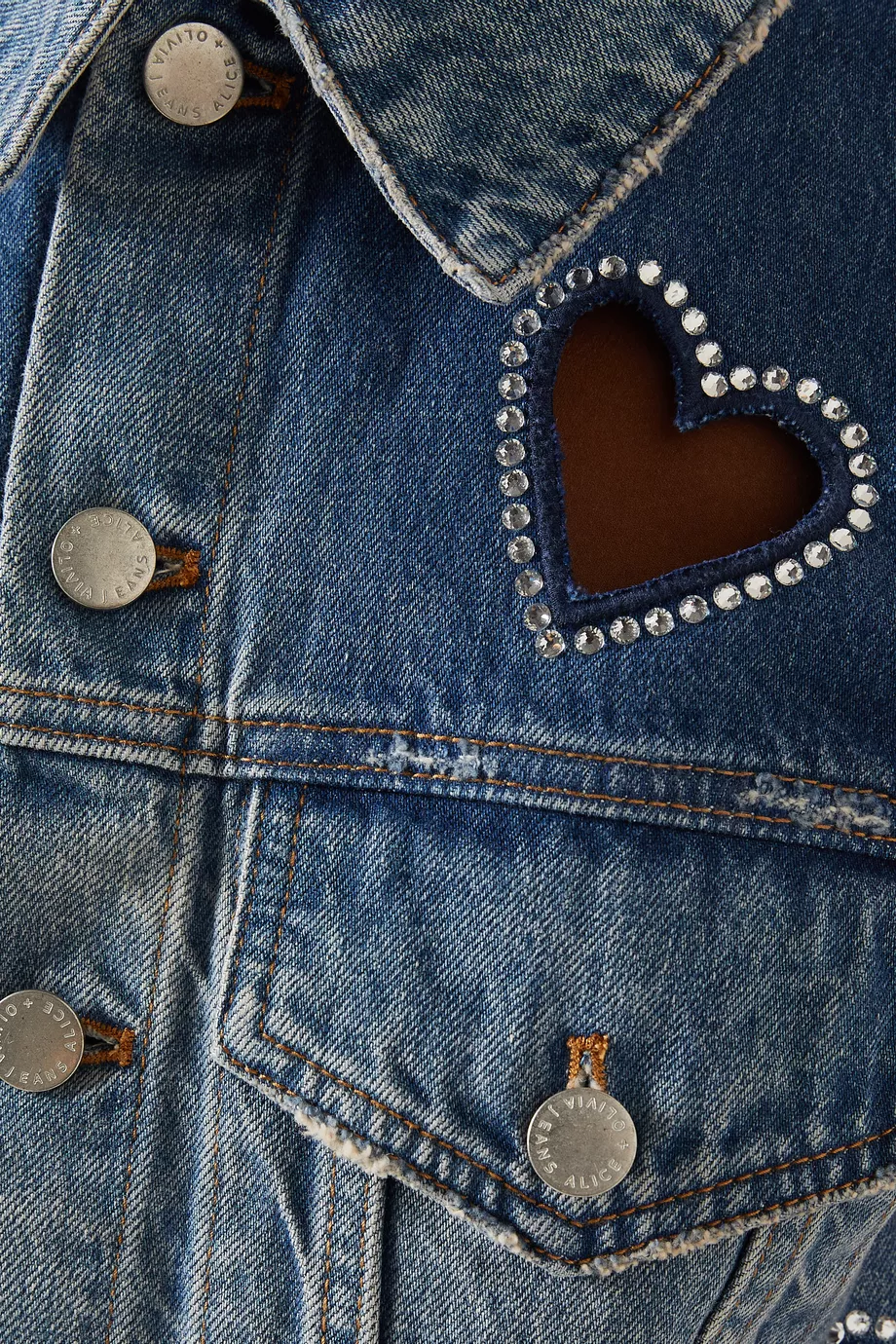 Alice olivia outlet denim jacket