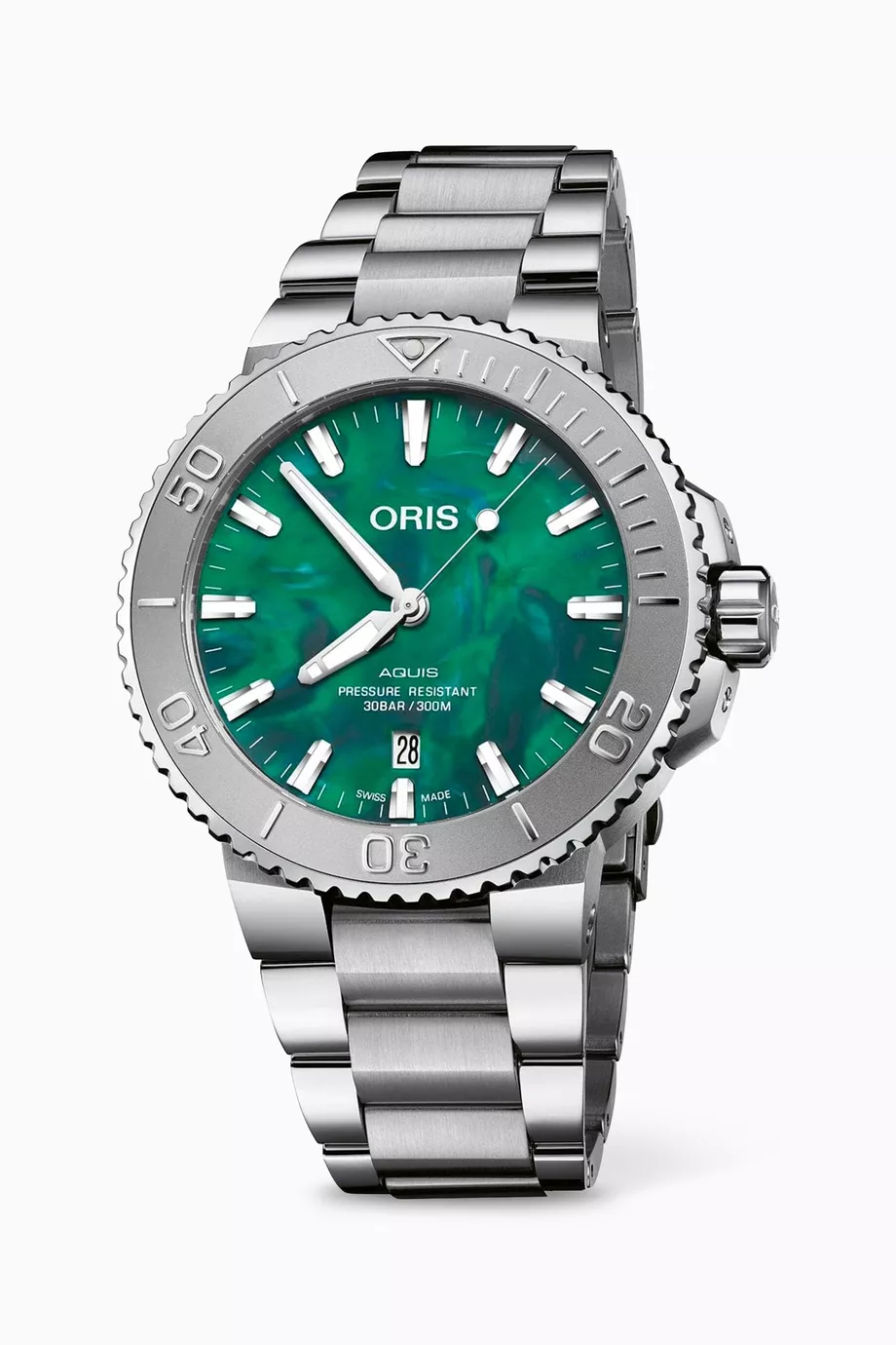 Buy Oris Green x Bracenet Aquis Automatic Watch 43.5mm for Men