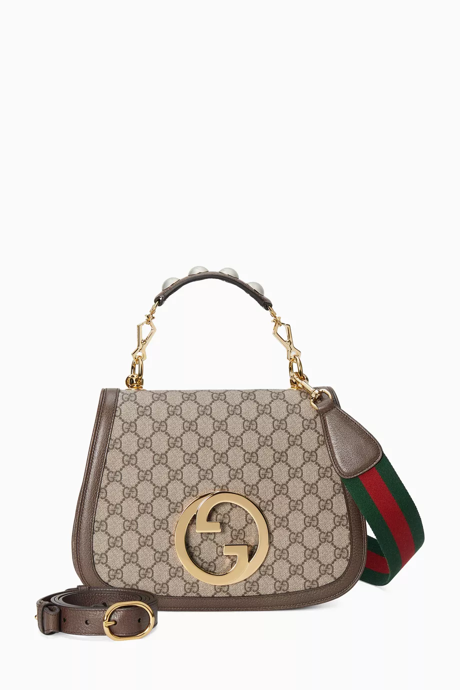 Gucci canvas sales top handle bag