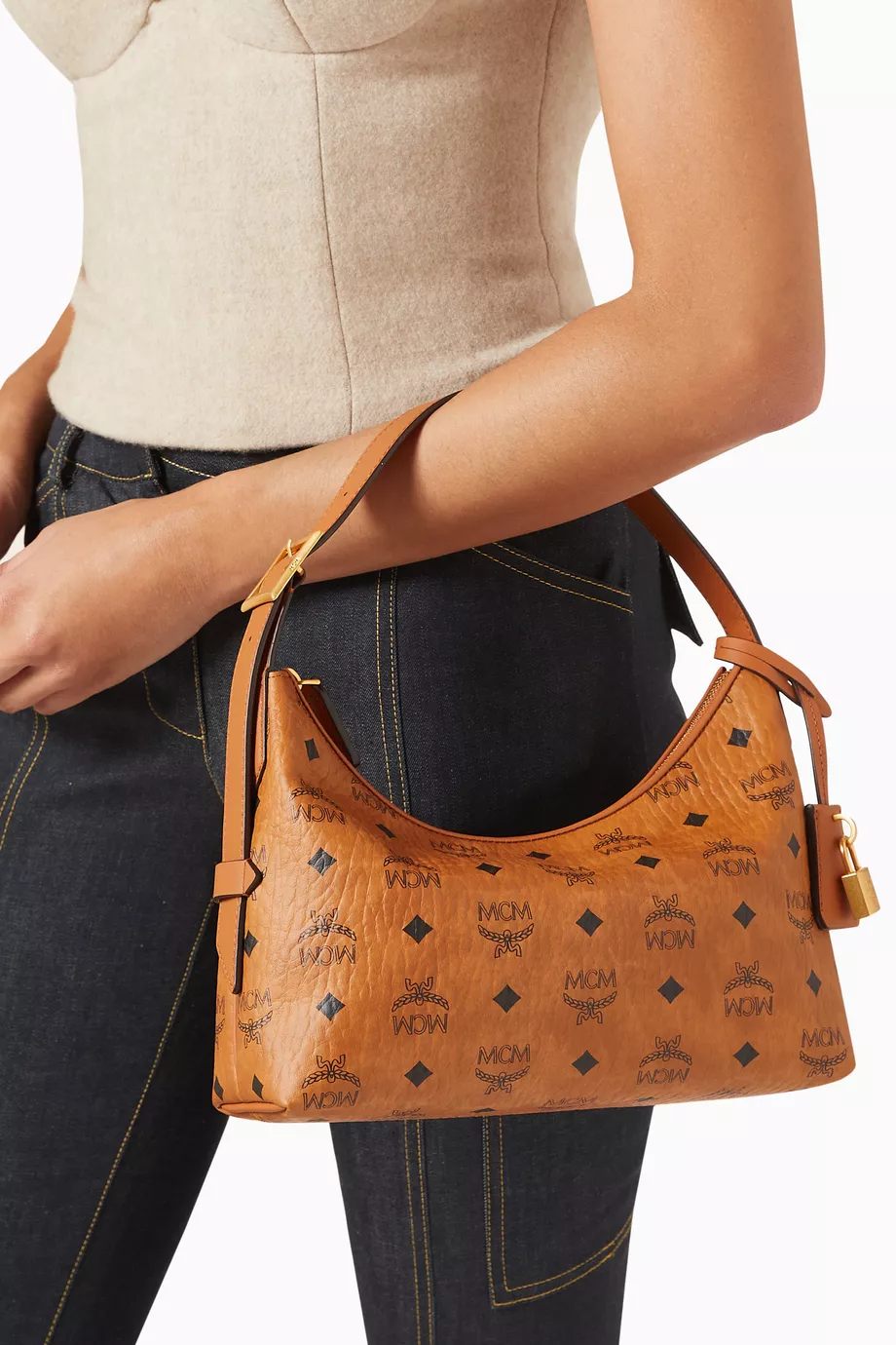 Mcm hobo bag hot sale