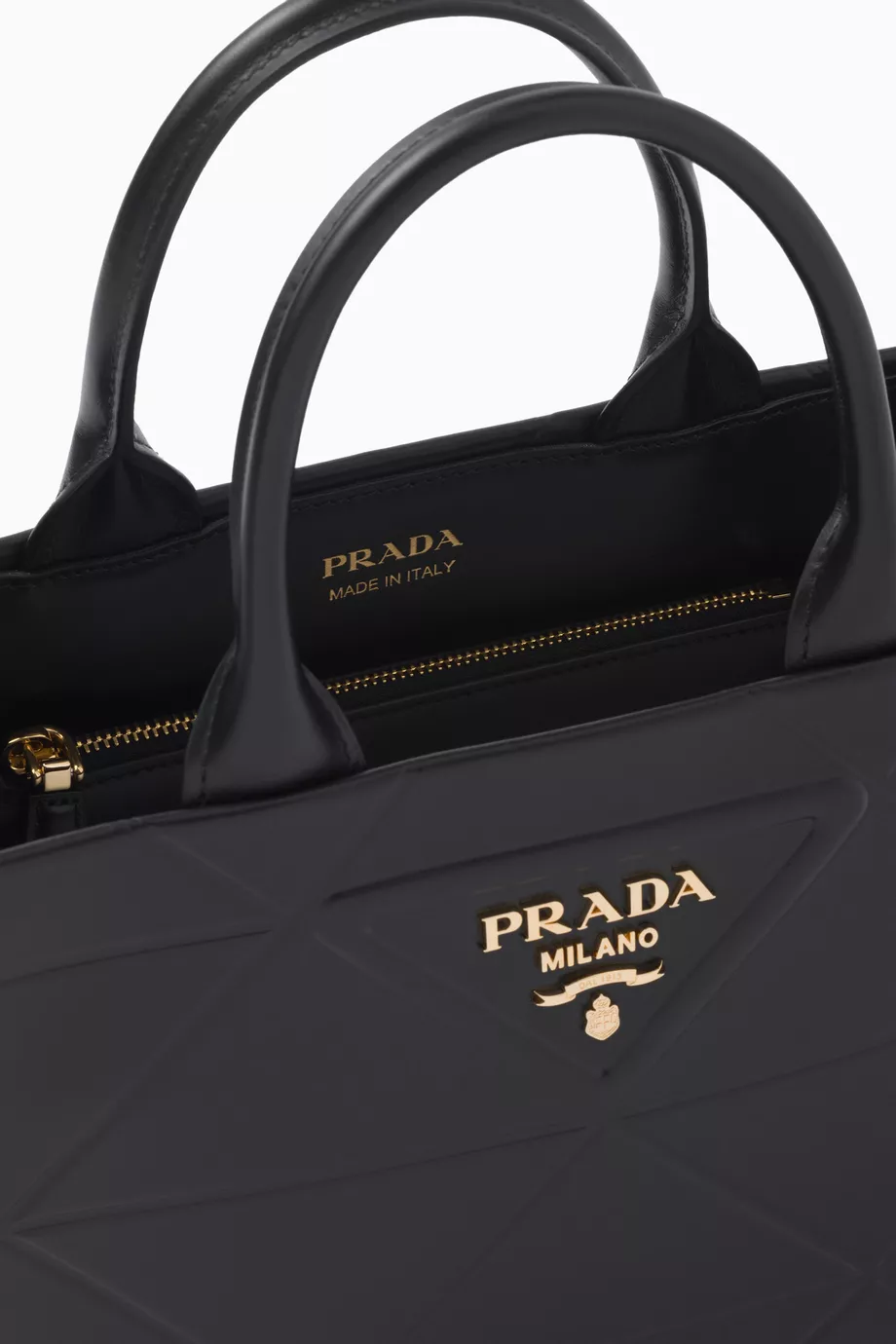 Buy Prada Black Mini Symbole Tote Bag in Leather for Women in UAE