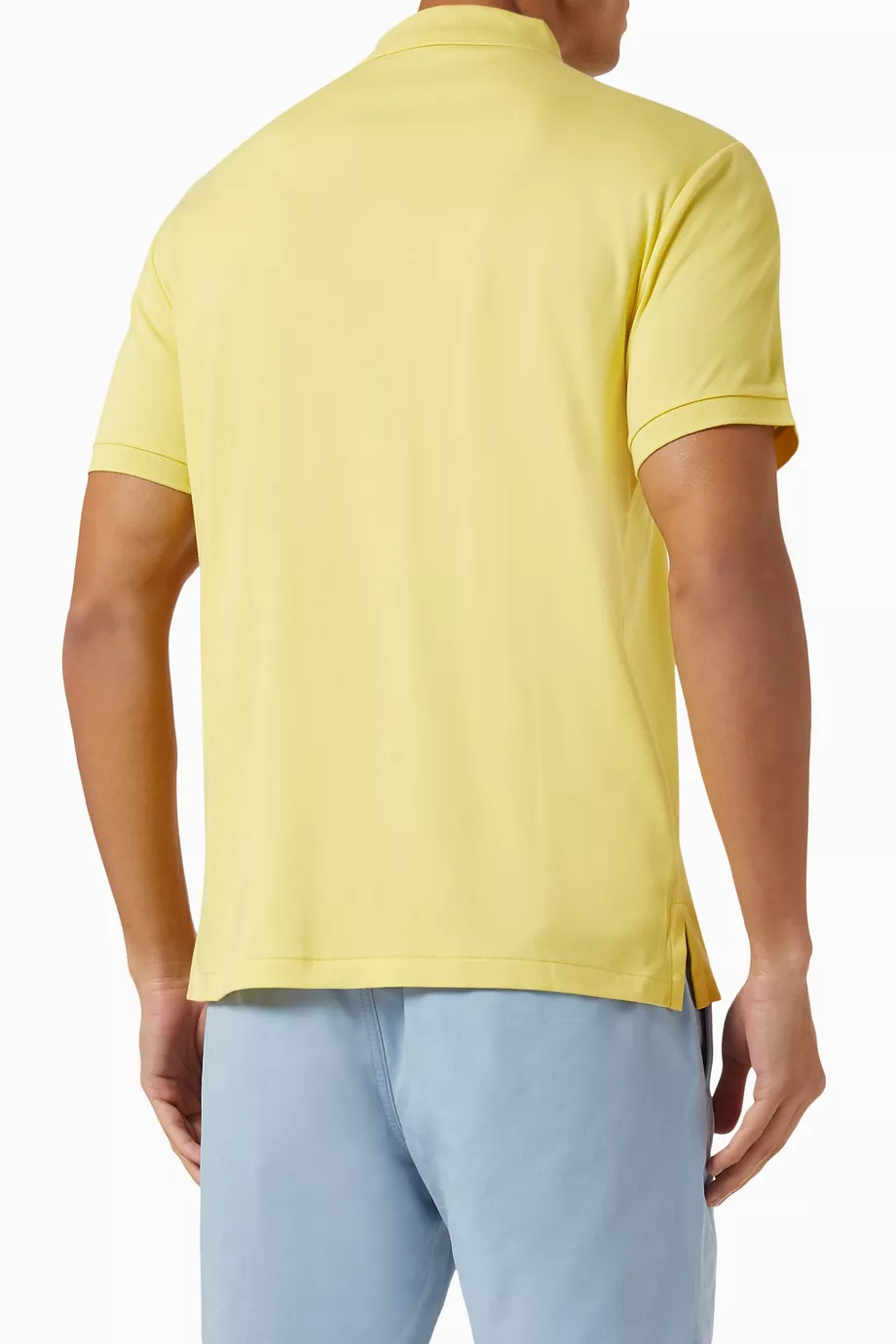 Buy Polo Ralph Lauren Yellow Pony Polo Shirt in Cotton for Men in