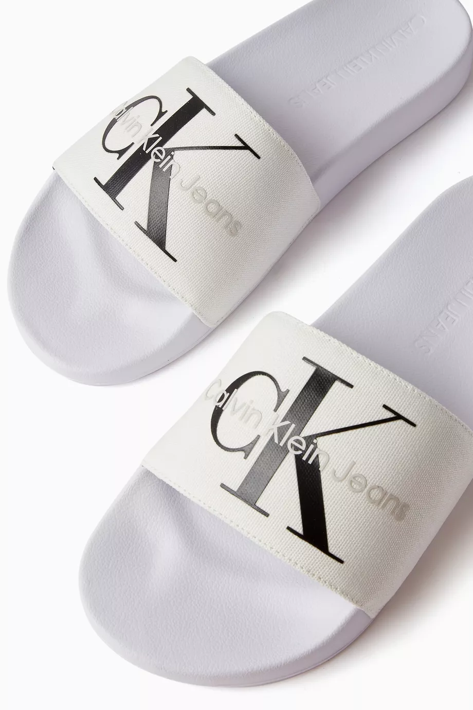 Calvin klein jeans logo sliders clearance