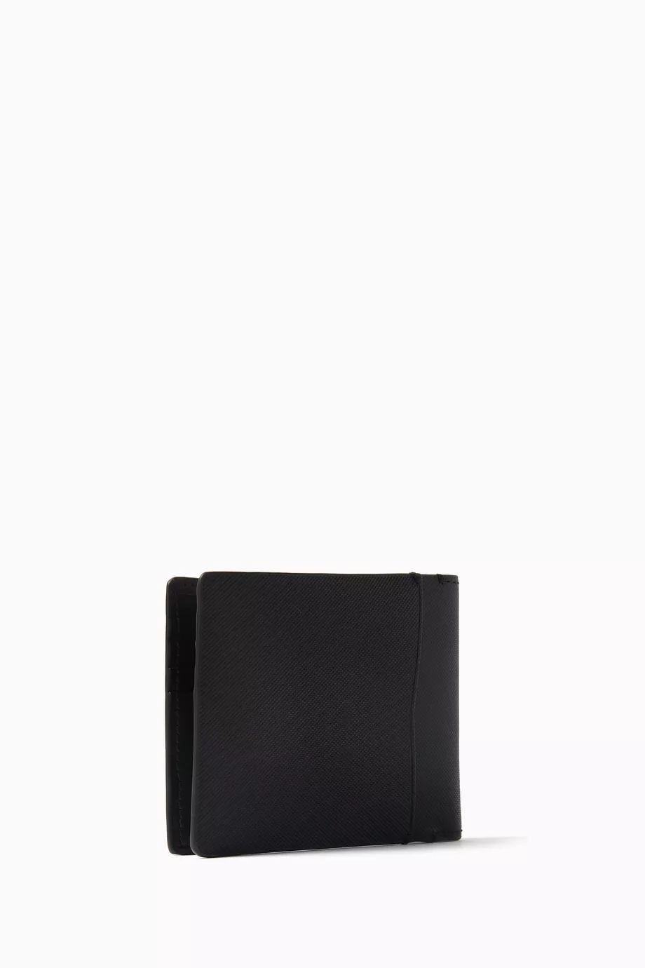 Buy Calvin Klein Jeans Black Textured Slimfold Wallet in Leather