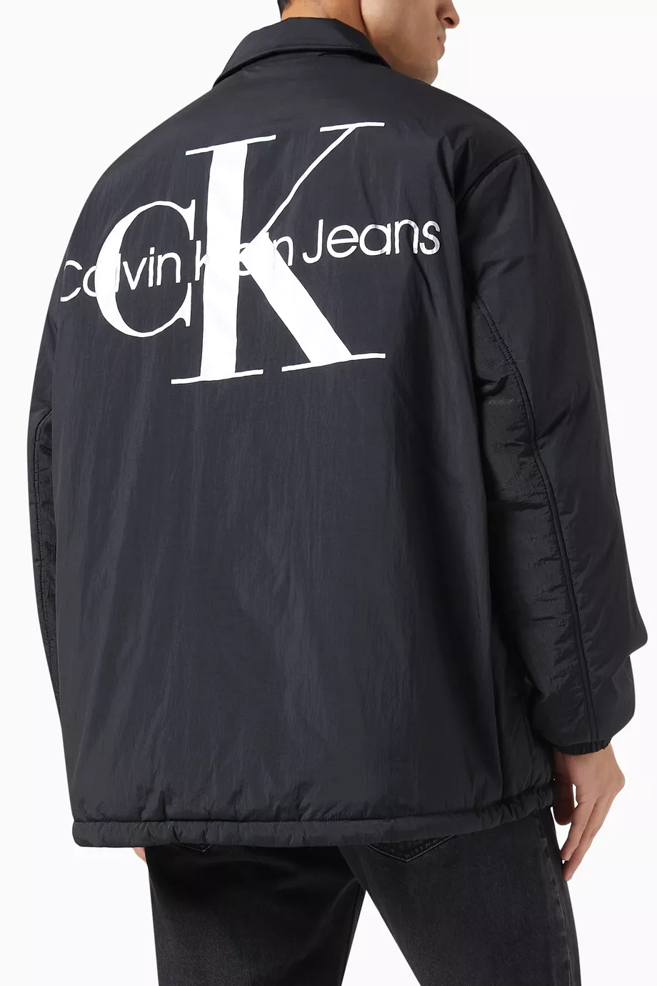 Calvin klein logo new arrivals windbreaker