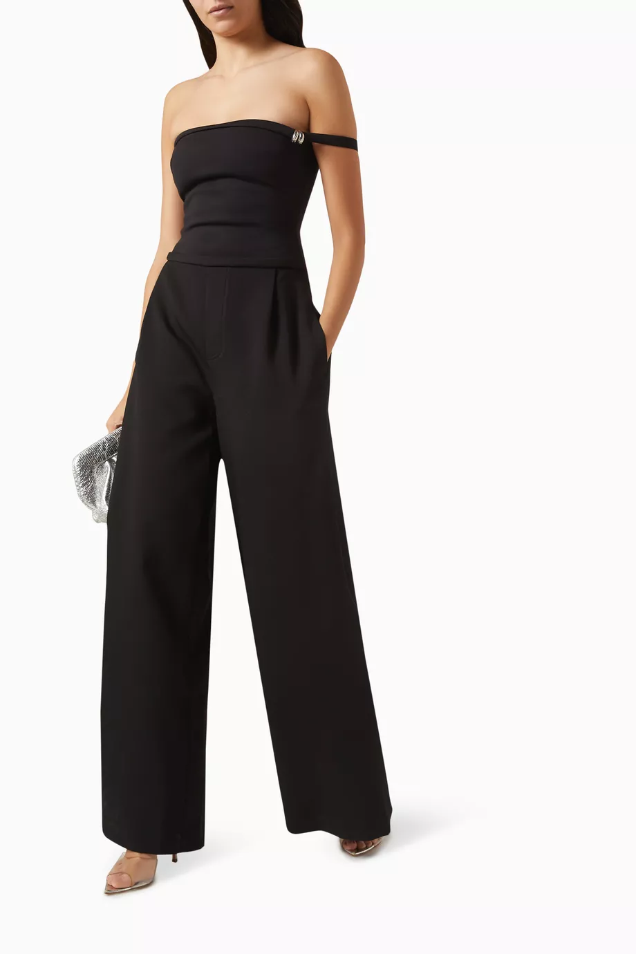 Calvin klein cold shoulder sales jumpsuit