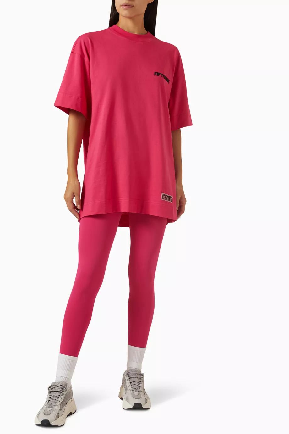 Oversized pink t shirt on sale dress