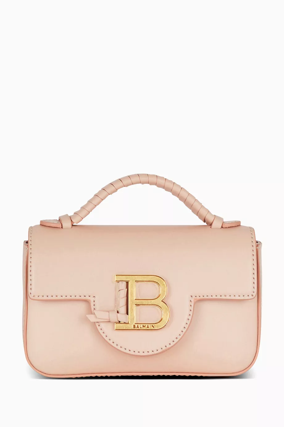 Buy Balmain Neutral B Buzz Mini Bag in Calfskin Leather for Women