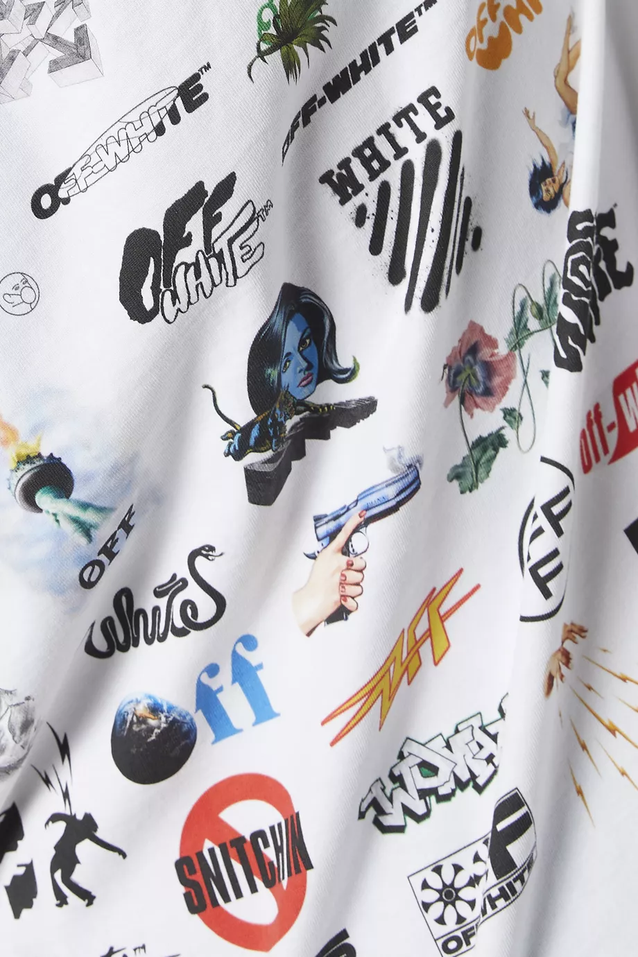 Off white slim tee clearance