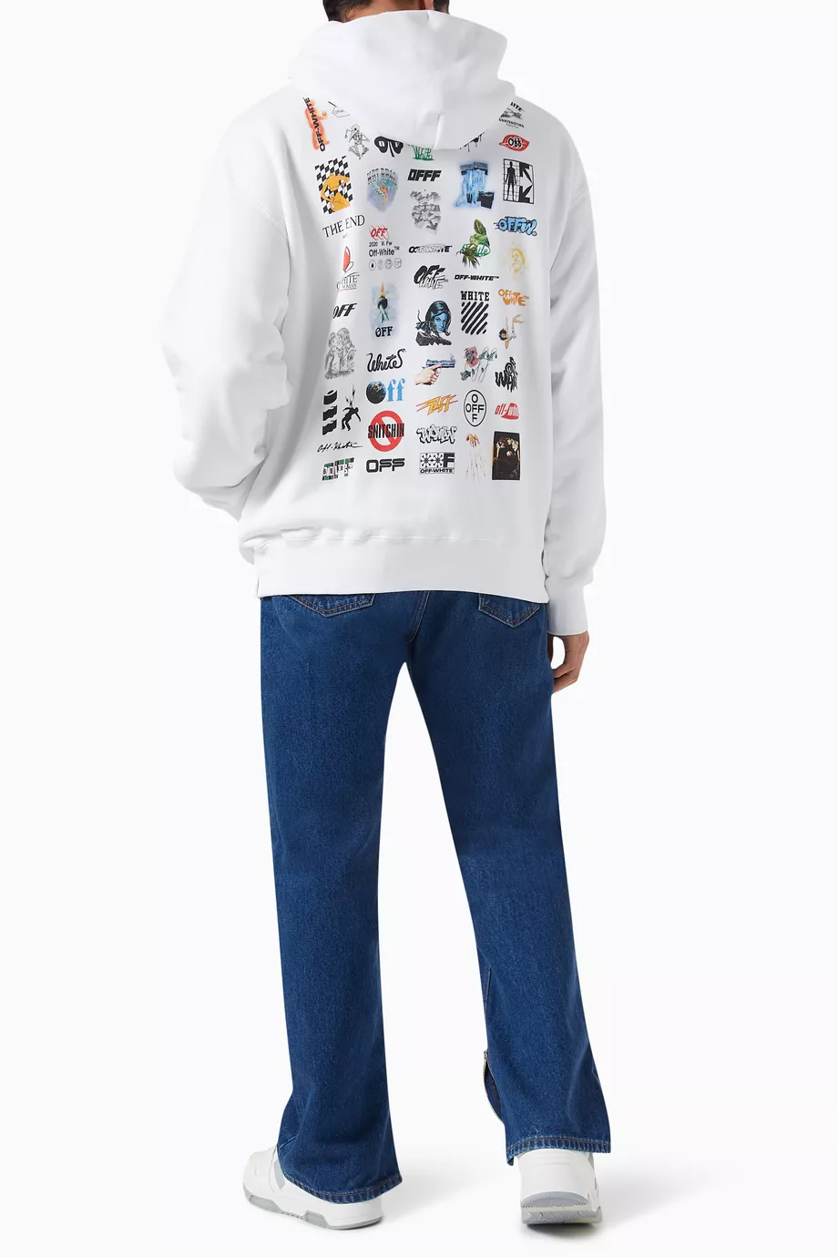 Buy Off White White Oversized Hoodie in Fleece for Men in UAE Ounass