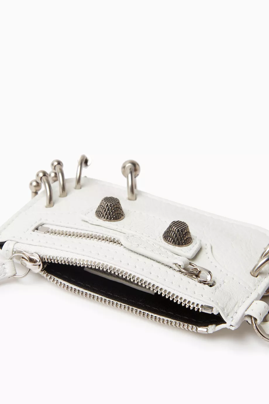 Buy Balenciaga White Le Cagole Coin Holder in Leather for Women in UAE Ounass