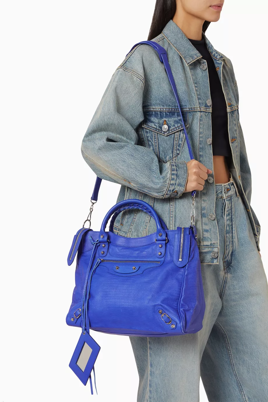 Balenciaga blue bag discount