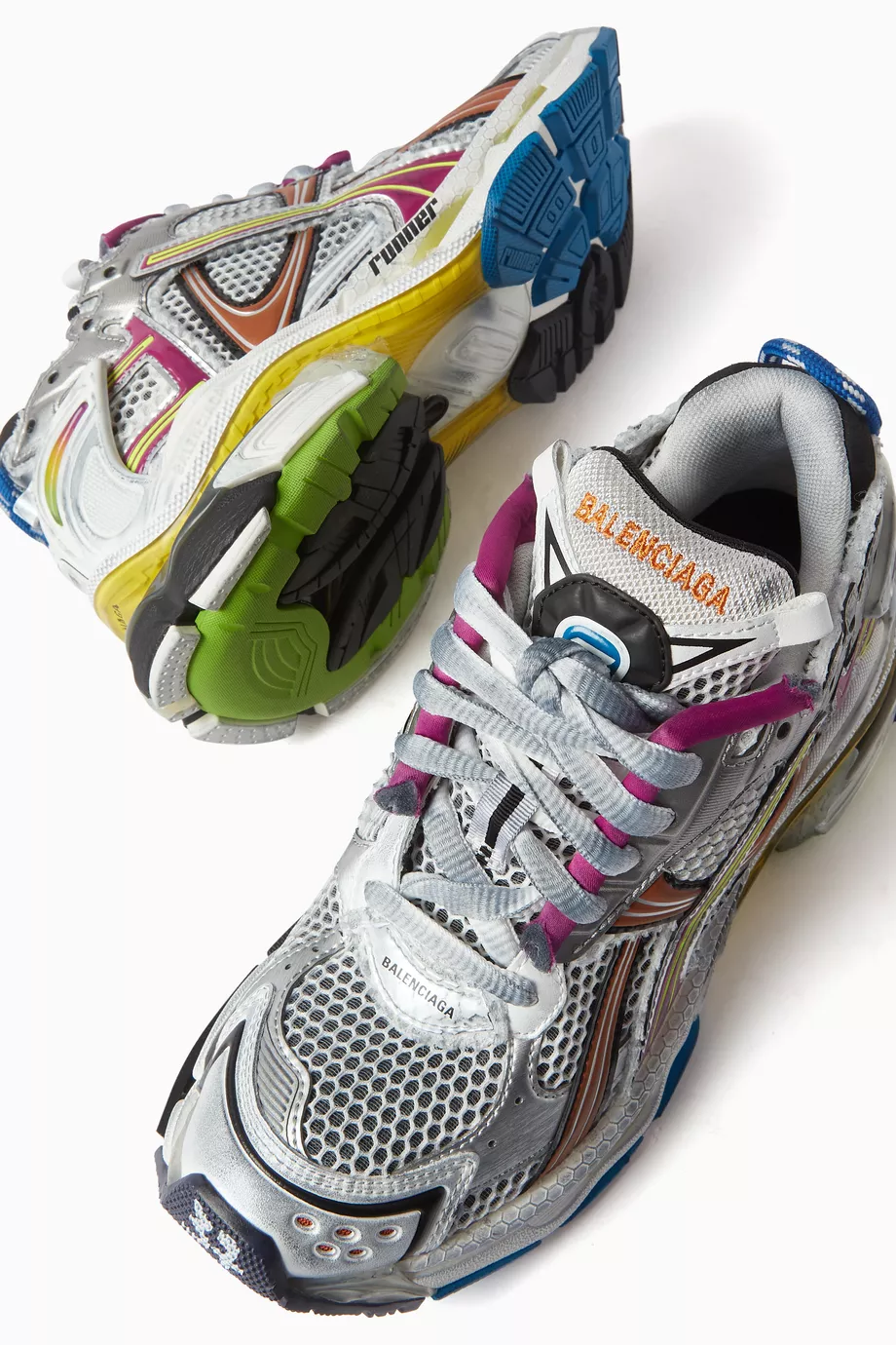 Balenciaga runners femme argent shop