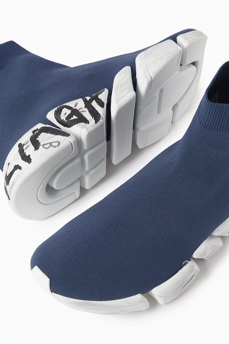 Balenciaga speed 2024 trainer womens blue