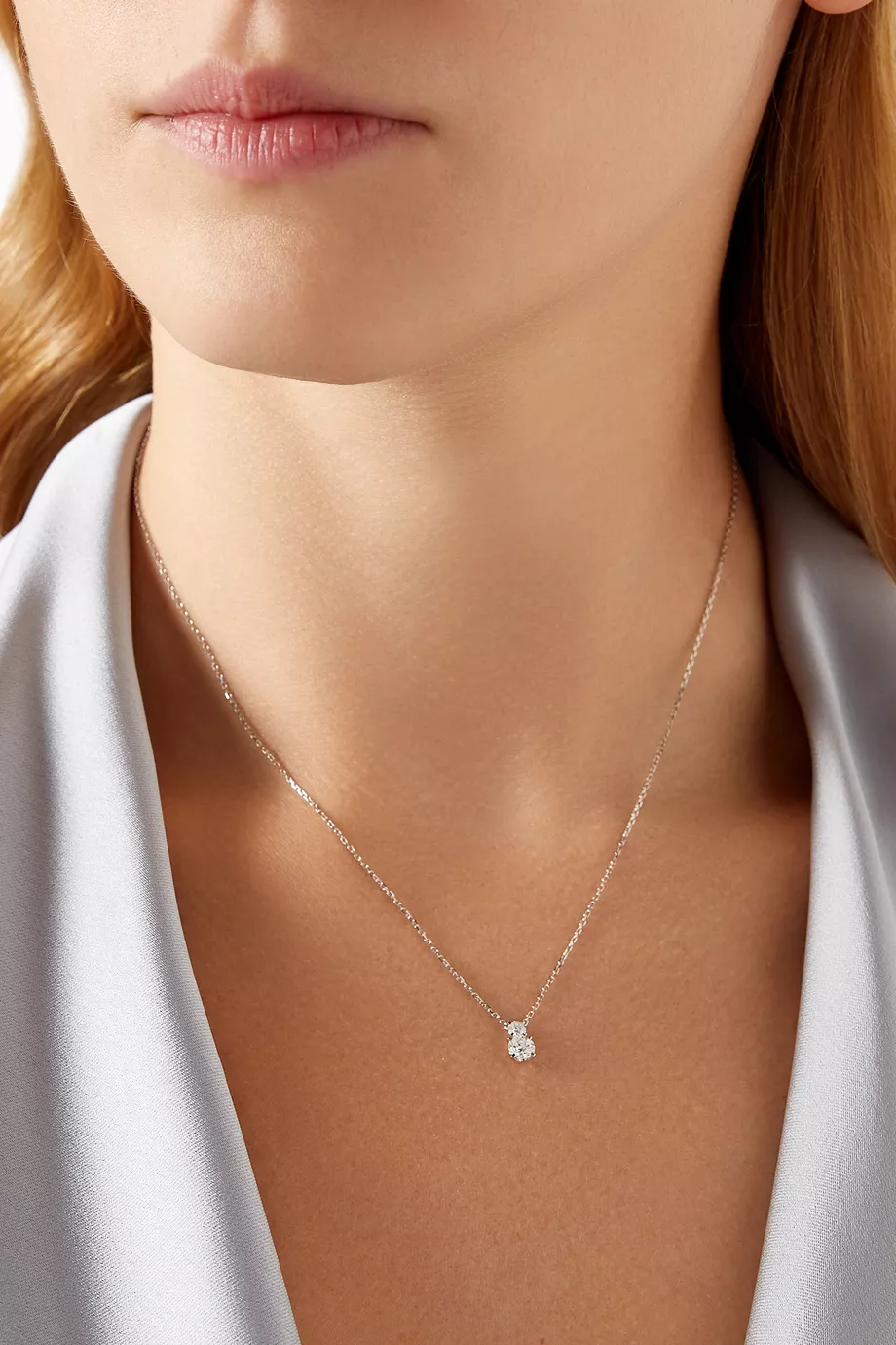 Diamond sales stud necklace