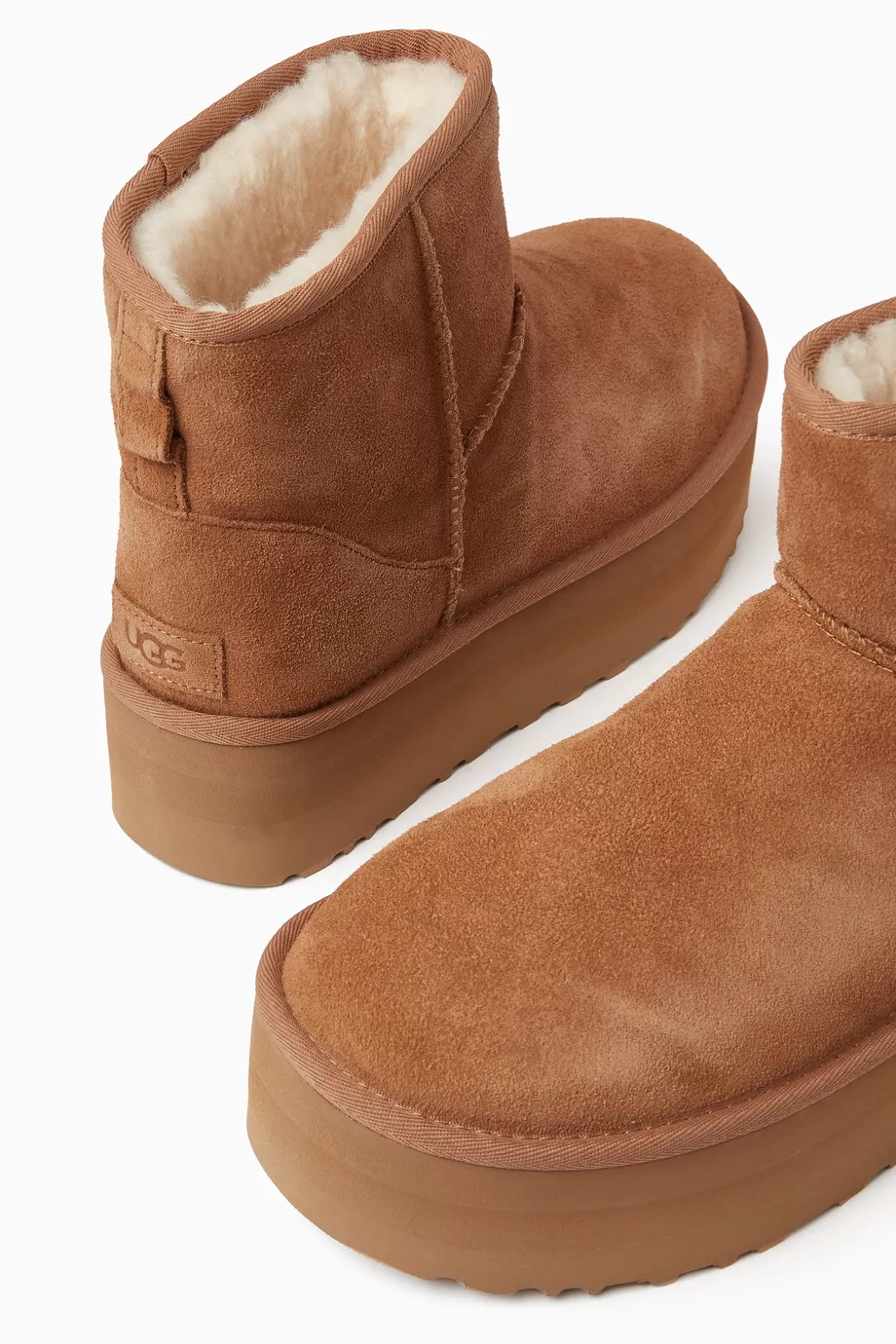 Orange uggs cheap with fur