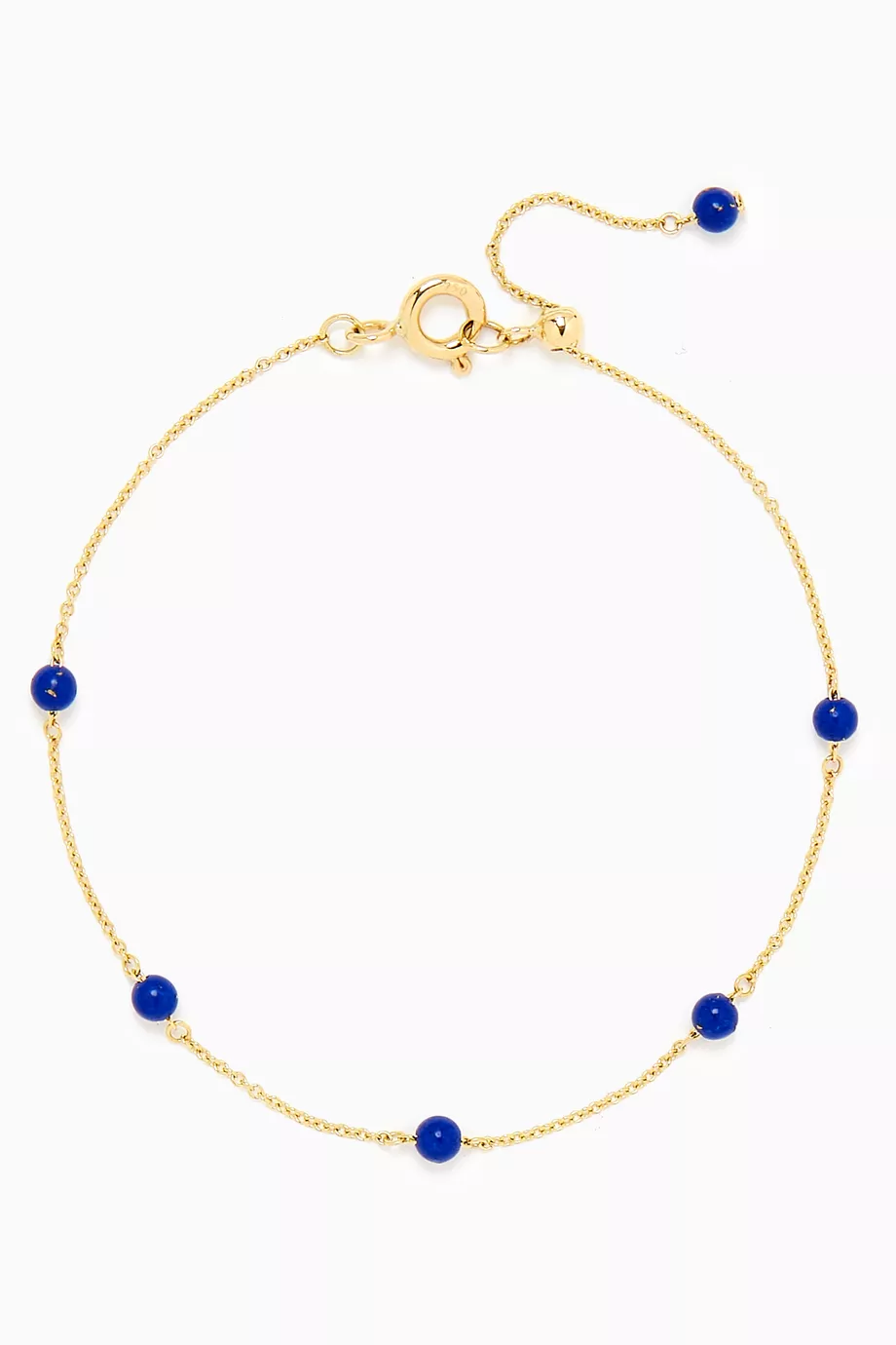 Yellow gold outlet lapis bracelet