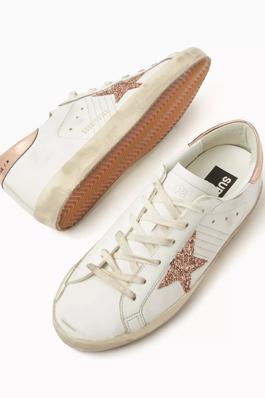 Golden goose gold glitter star outlet