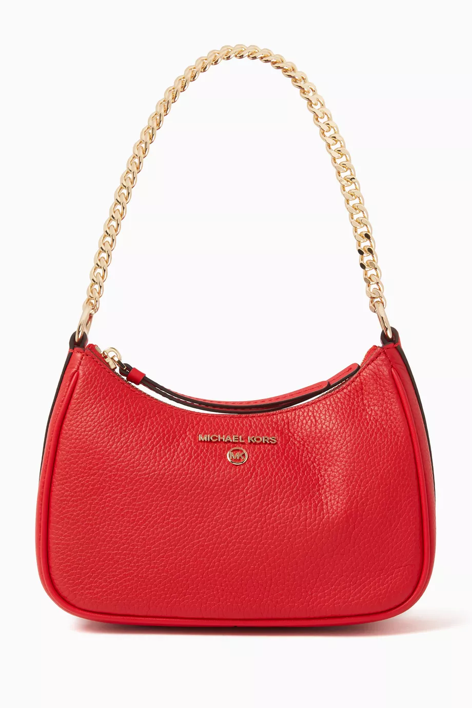 Buy Michael Kors Red Small Jet Set Charm Shoulder Bag in Leather