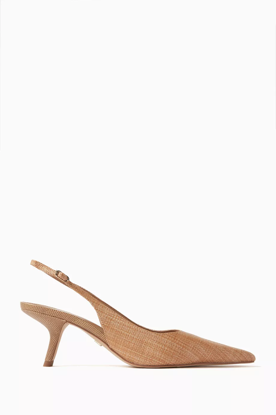 Buy Sam Edelman Neutral Bianka 60 Slingback Mules in Raffia for