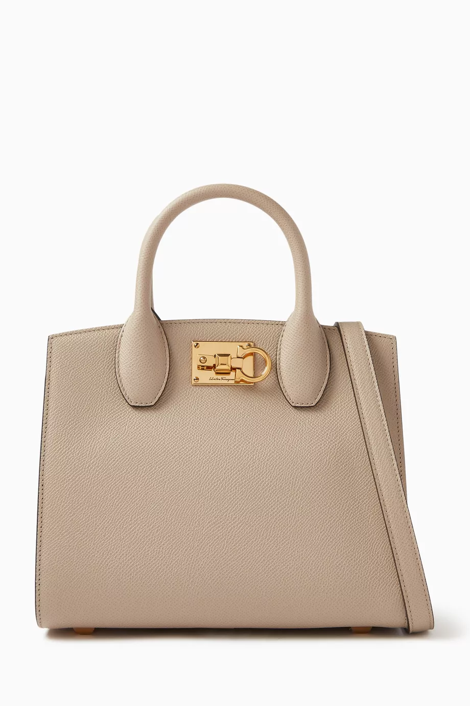 Salvatore ferragamo leather store top handle bag