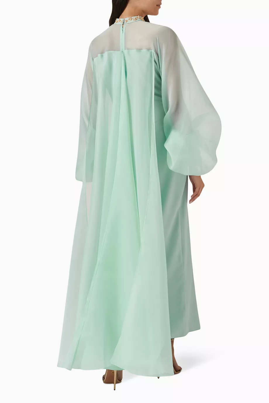 Organza cape on sale dress