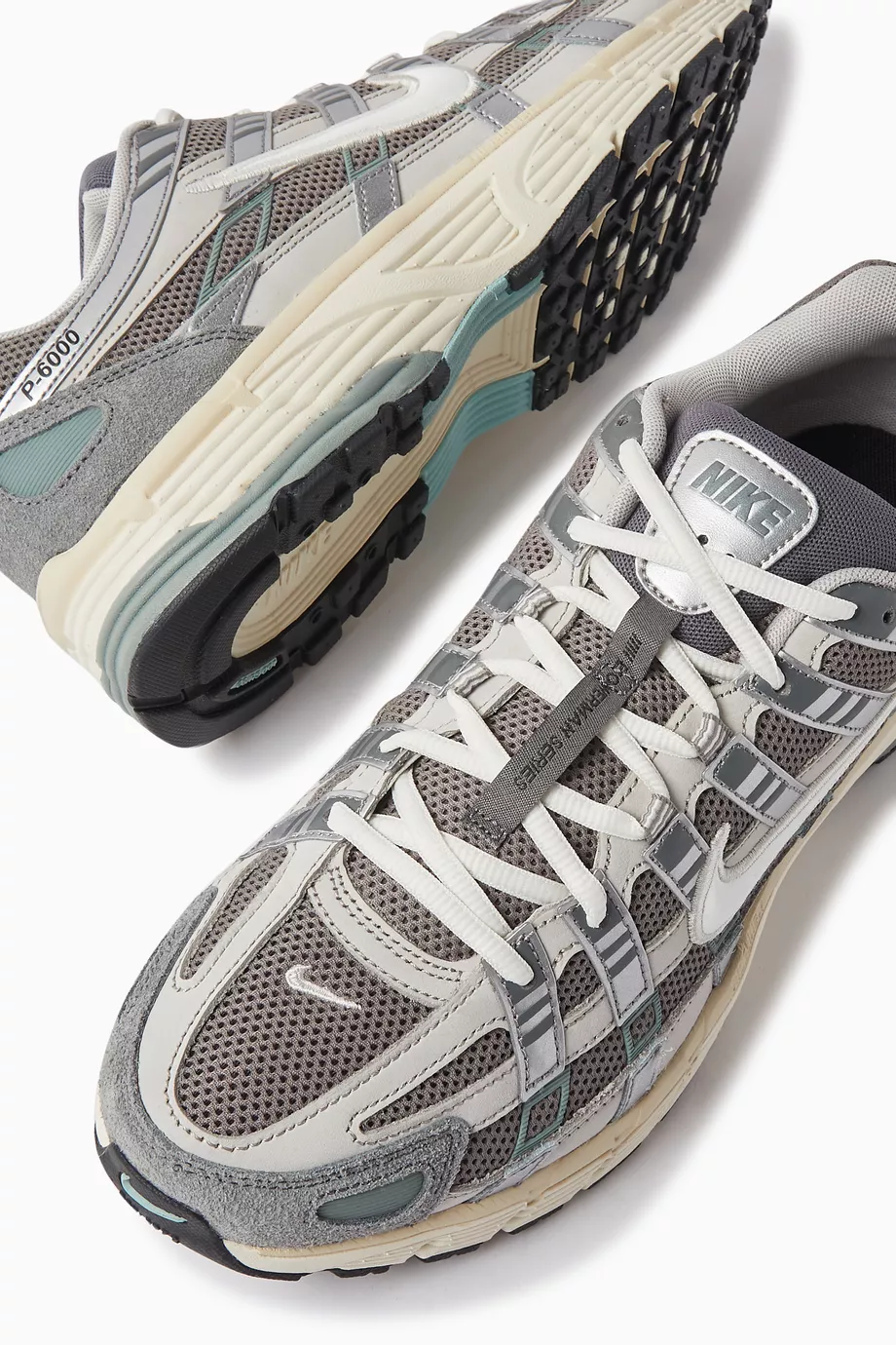 Buy Nike Grey Nike P 600 Sneakers in Mesh and Textile for Men in
