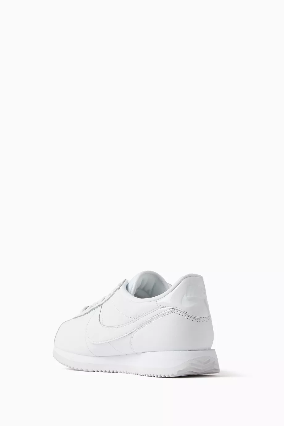 Buy Nike White Cortez Sneakers in Leather for Women in UAE Ounass