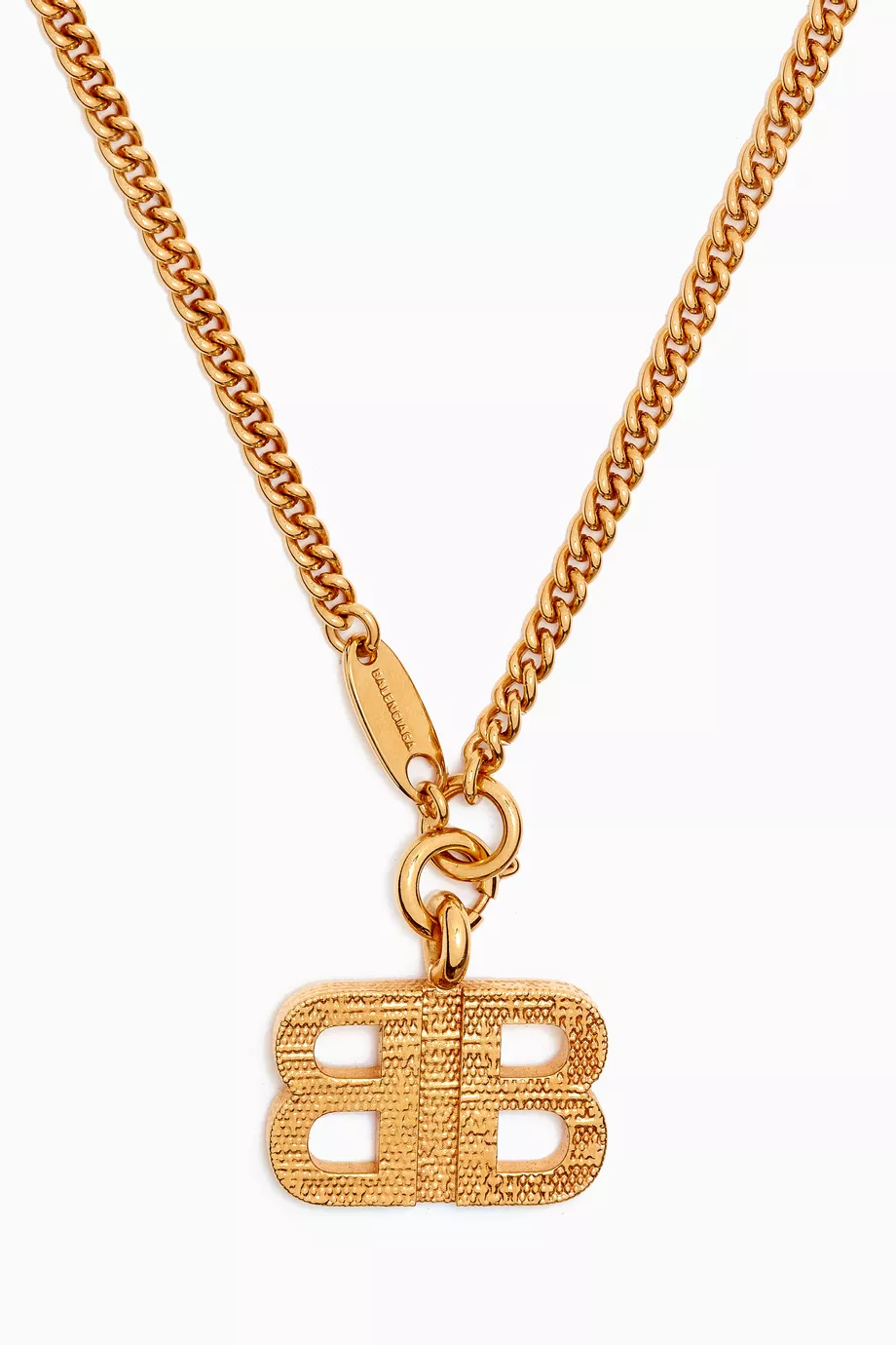 Balenciaga gold deals locket necklace