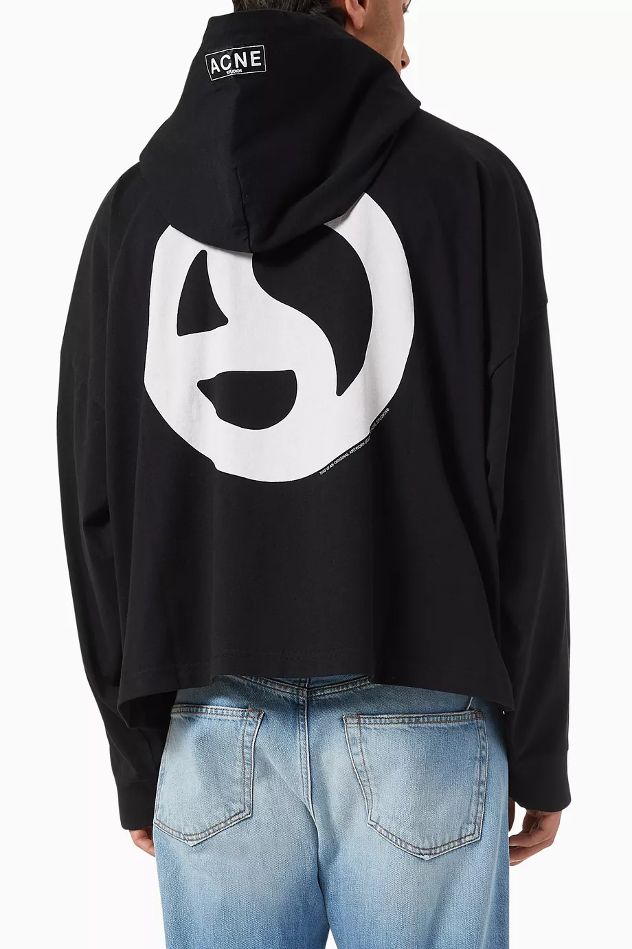 Acne studios black logo clearance hoodie