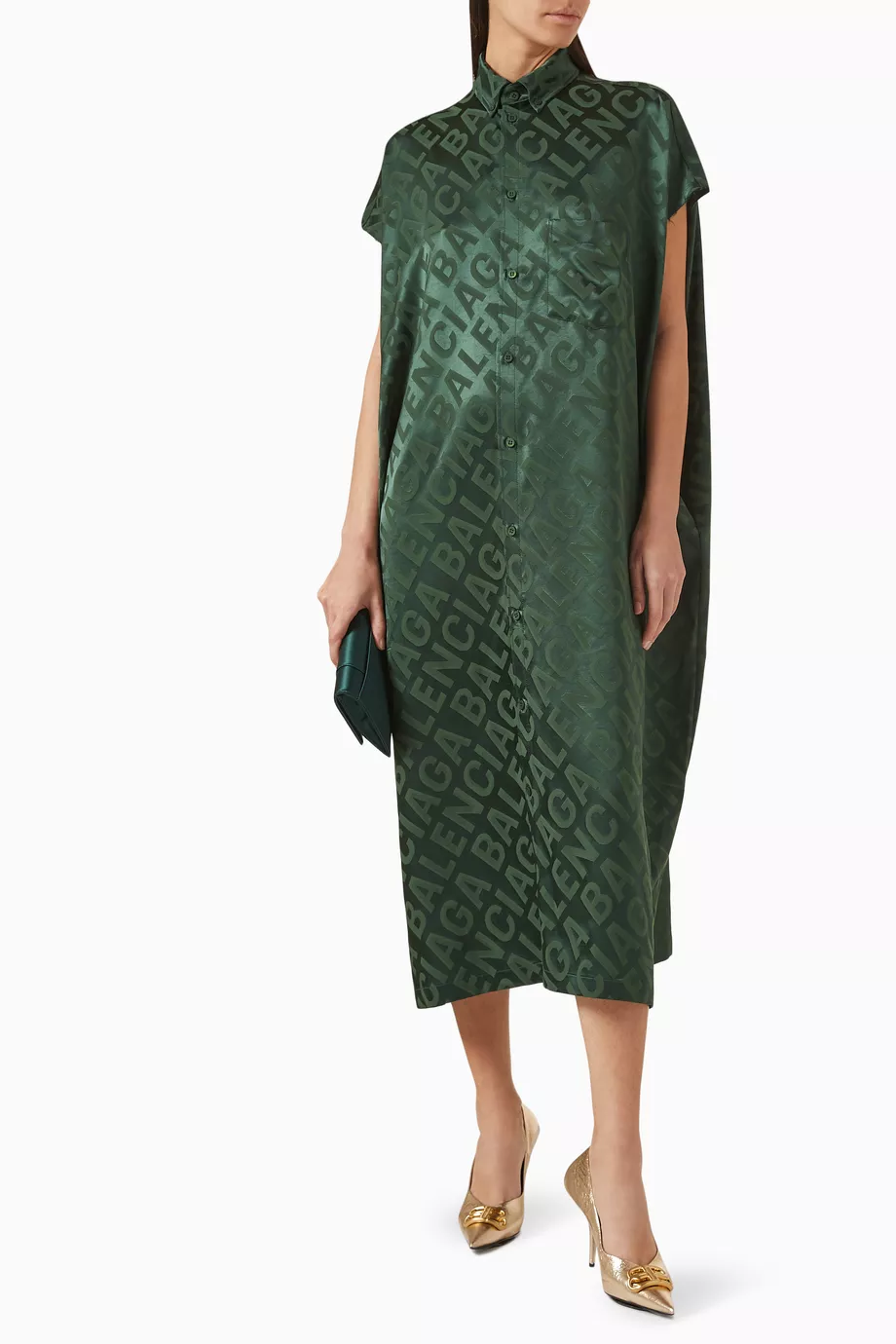 Balenciaga hot sale silk dress