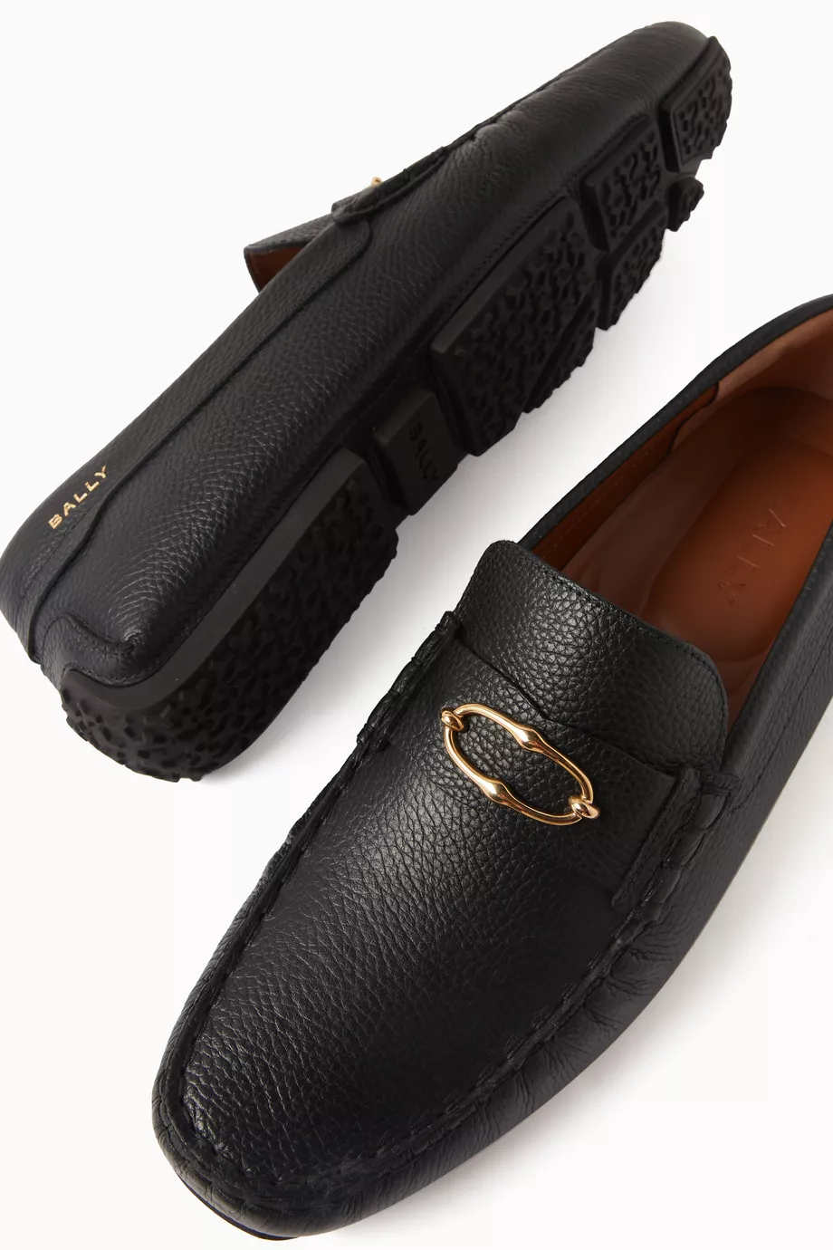 Bally shop leather loafers