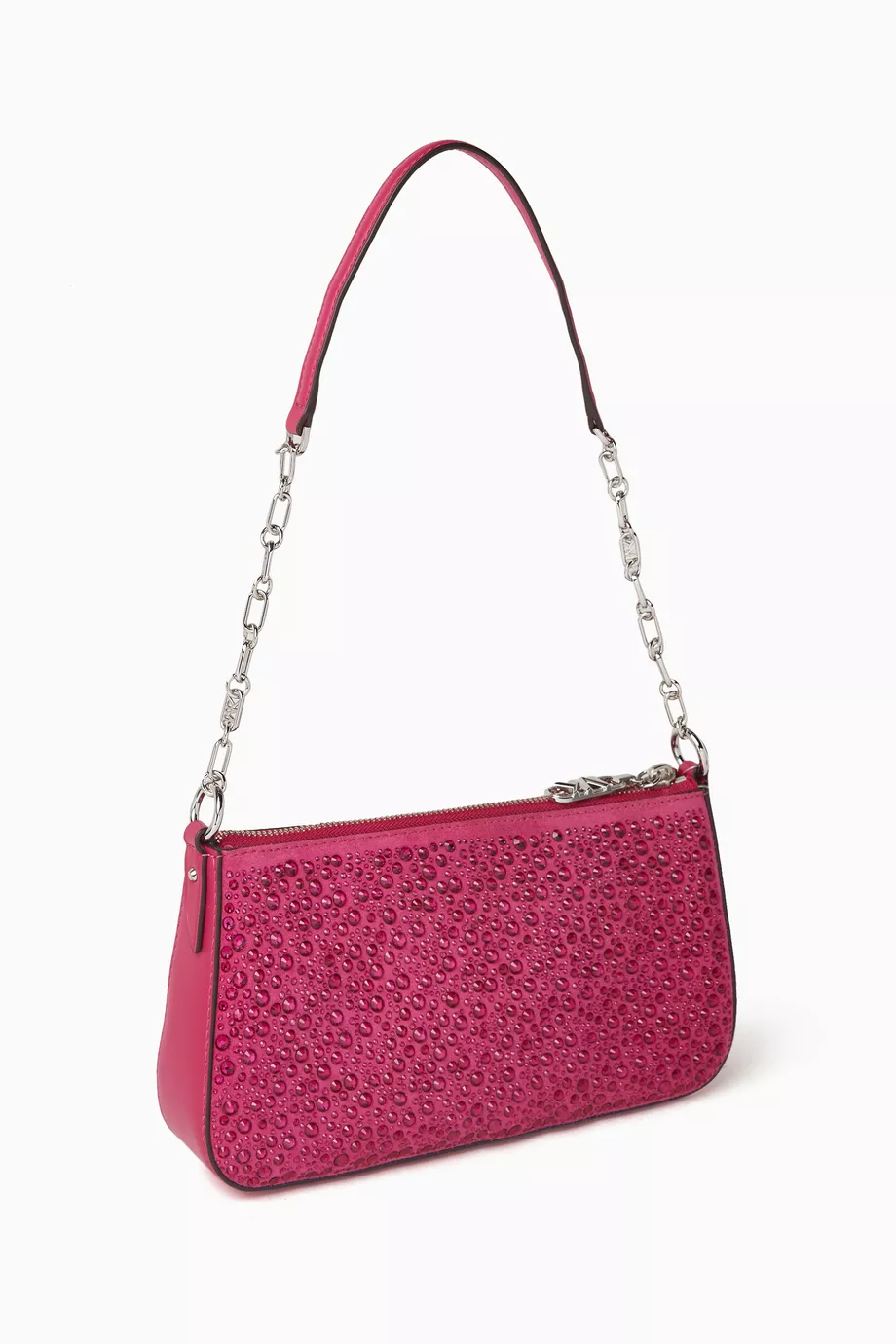 Buy Michael Kors Pink Medium Empire Pouchette in Croc embossed Leather for Women in UAE Ounass