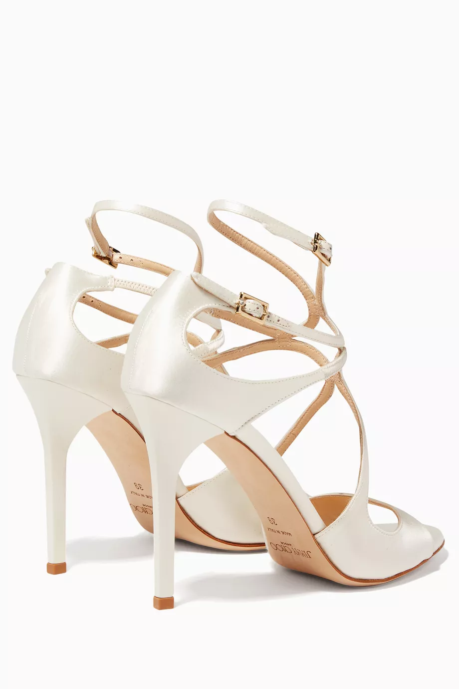 Buy Jimmy Choo Neutral Off-White Lang Sandals For Women Online