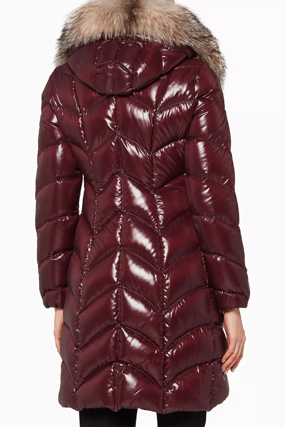Buy Moncler Red Burgundy Moncler Albizia Oversized Puffer Jacket For Women Online Ounass UAE