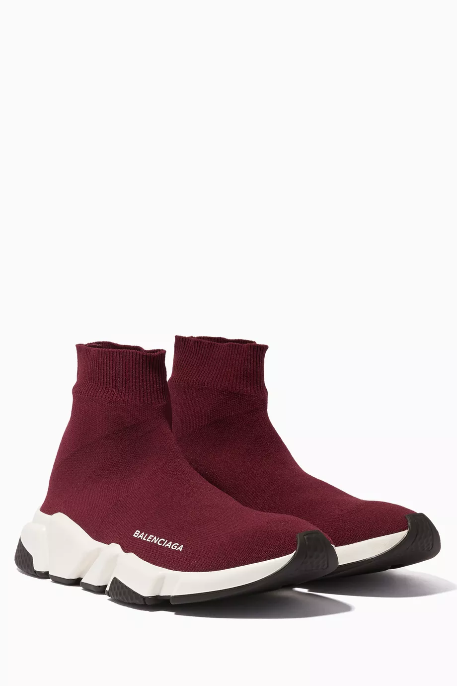 Buy Balenciaga Red Burgundy Speed Sneakers For Women Online Ounass UAE