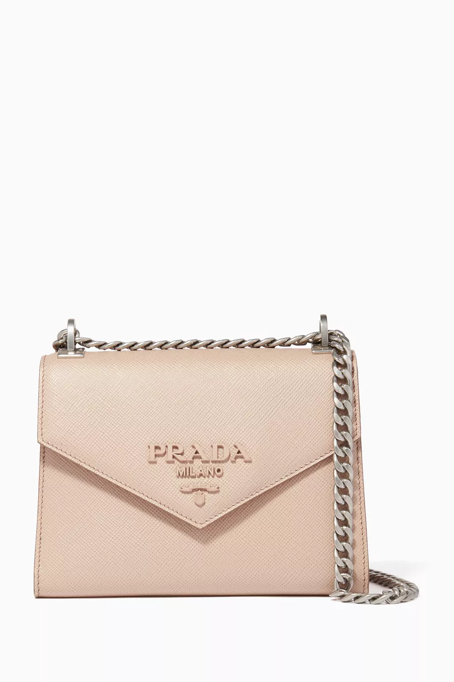 Monochrome saffiano leather shoulder bag store